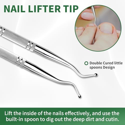 Pain-Free Ingrown Toenail Removal Kit with Straightener Strips - 62 Pcs