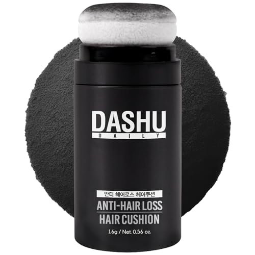 DASHU Hair Powder Cushion for Thinning Hair - Waterproof Root Concealer, 0.56oz