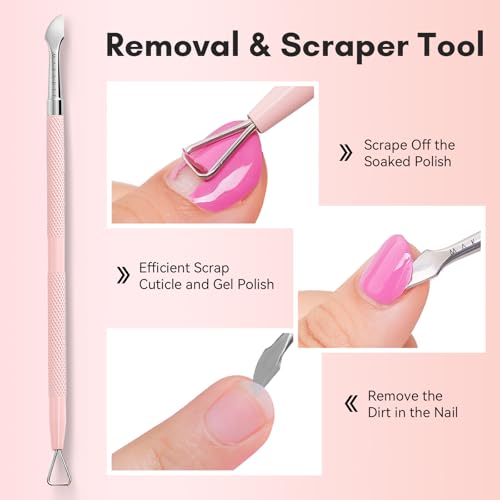 Makartt Pink Cuticle Trimmer Set - Nail Clipper & Pushers