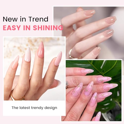 Rosiour Beginner Gel Nail Polish Kit with UV Light - 4 Colors, Hema-Free, Long-Lasting, DIY Manicure Set