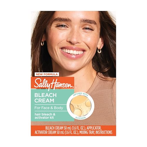 Sally Hansen Vegan Bleach Cream for Facial & Body Hair - 2 Pack