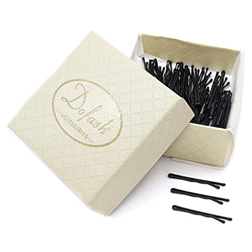 Dofash Black Bobby Pins - 100Pcs 3.5cm Hair Clips for Girls