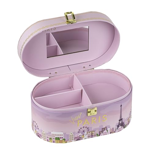 VOTUM Travel Cosmetic Bag Organizer - Stylish Glitter Train Case