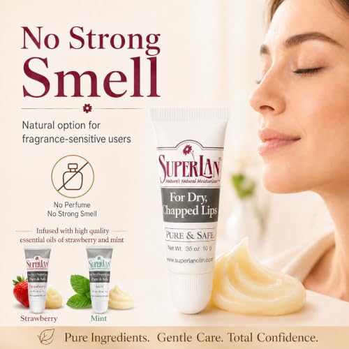Superlan Organic Lanolin Lip Balm & Nipple Cream 3-Pack Original