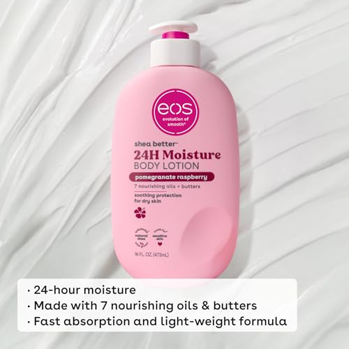 eos Shea Better Body Lotion, Pomegranate Raspberry, 16 fl oz (Pack of 2)