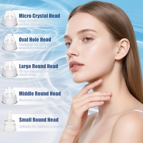 Gackoko Blackhead Remover Pore Vacuum with 3 Suction Levels & Brush Set