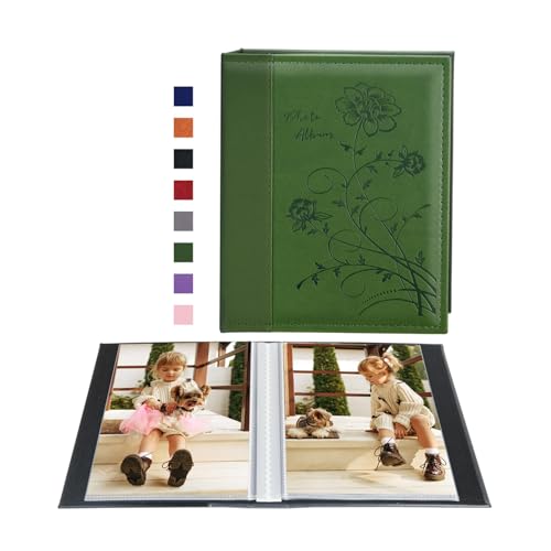 Artmag 5x7 Photo Album - Leather Cover, Holds 50 Photos