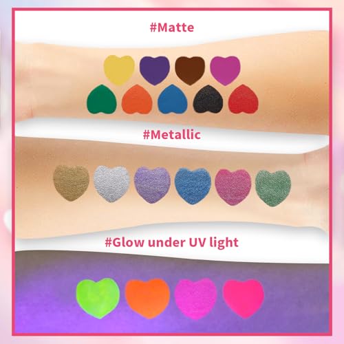 SUSIKEKI Temporary Tattoo Marker Set, 15 Single-Ended Pens with Stencils
