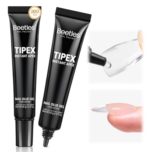 Beetles Nail Glue Gel for Tipex Nail Tips - 2Pcs 20g