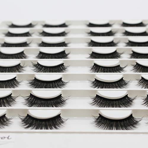 16 Pairs 3D Mink False Eyelashes - Soft, Light & Dramatic (2042)