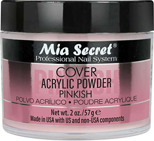 Mia Secret Cover Pinkish Acrylic Powder 2oz for Nail Art & Enhancement