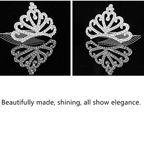 Princess Tiara Comb Set - 2PCS Rhinestone Hair Accessories