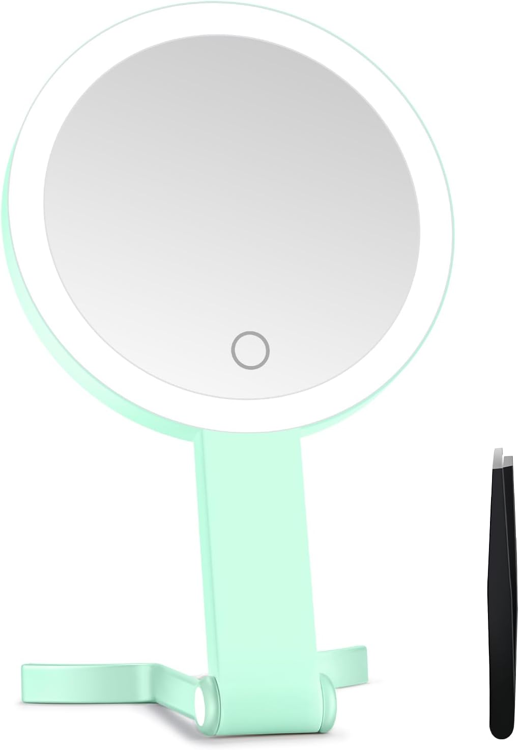 Lighted Makeup Mirror - 30X Magnifying with Adjustable Brightness | Portable Handheld Vanity Mirror for Women
