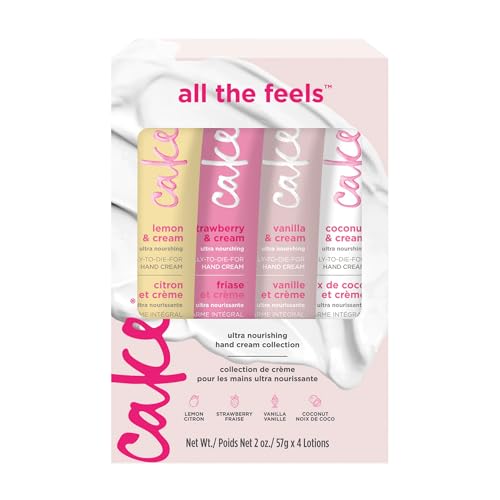 Cake Beauty Hand Cream Set - Shea Butter & Coconut Oil - 4 Pack