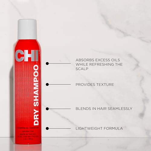 CHI Dry Shampoo 2.6 Oz - Lightweight Oil Absorbing Formula