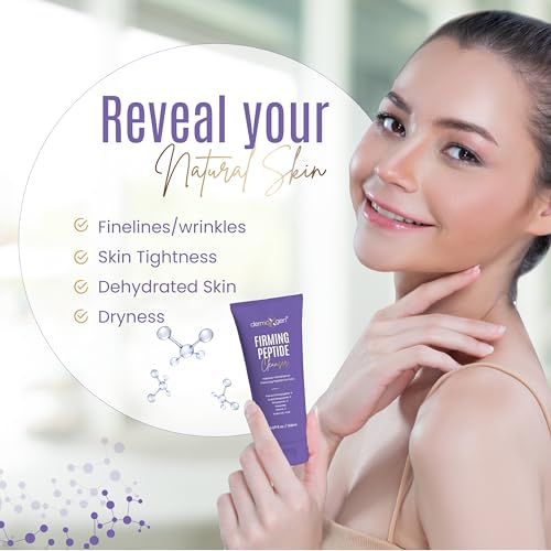 Multi-Peptide Facial Cleanser with Vitamin C & Hyaluronic Acid - Gentle Anti-Aging Cleanser for All Skin Types