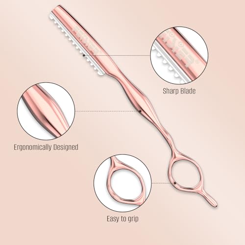 FEISIER Professional Hair Thinning Razor Kit with 10 Blades