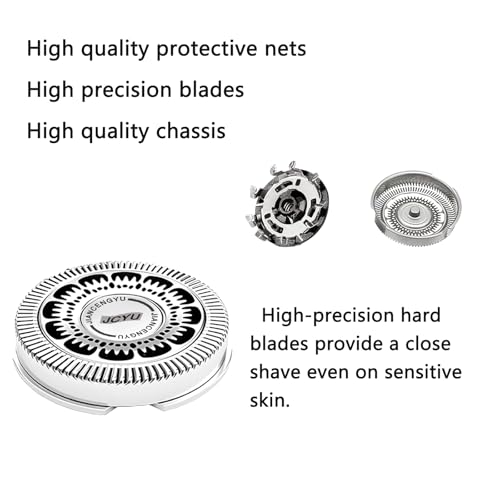 6-Pack Silver SH60 Replacement Heads for Philips Norelco 6000