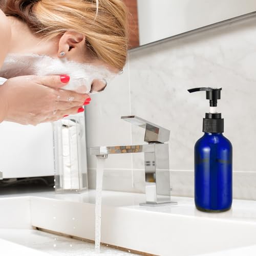 Fumete 2 Pack 4oz Glass Spray Bottles with Black Top | Refillable for Essential Oils & Travel