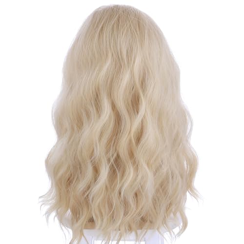 PATTNIUM Mixed Blonde Long Wavy Wigs for Men Cosplay Halloween Costume Party