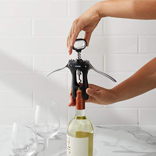 Houdini Wing Corkscrew Wine Opener - Stainless Steel, Non-Stick Design