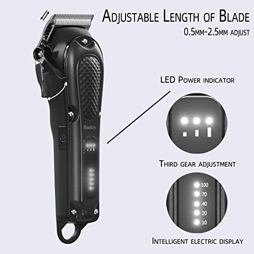 Haokry Hair Clippers for Men - 3 Modes Cordless & Corded Grooming