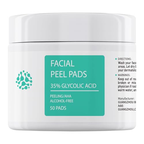 YAFUSIPE 35% Glycolic Acid Exfoliating Pads for Anti-Aging & Acne