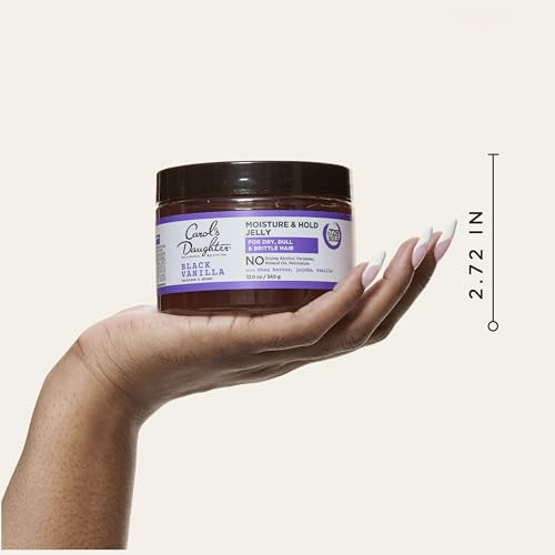 Carol's Daughter Black Vanilla Moisture & Hold Jelly - 12 Fl Oz Hair Gel for Curly Hair
