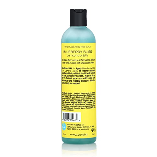 Curls Blueberry Bliss Control Jelly - 8 oz for Wavy, Curly & Coily Hair