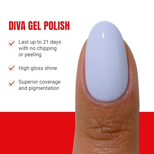 Daisy DND Gel Polish and Lacquer Duo Set - 107 Periwinkle Tides