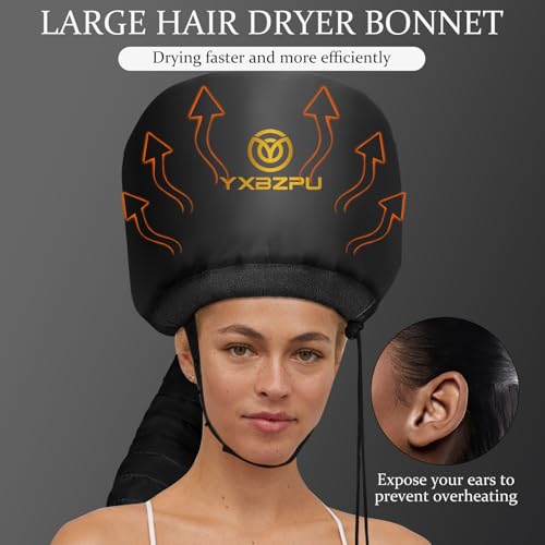 Hooded Hair Dryer Bonnet for Fast Drying & Deep Conditioning