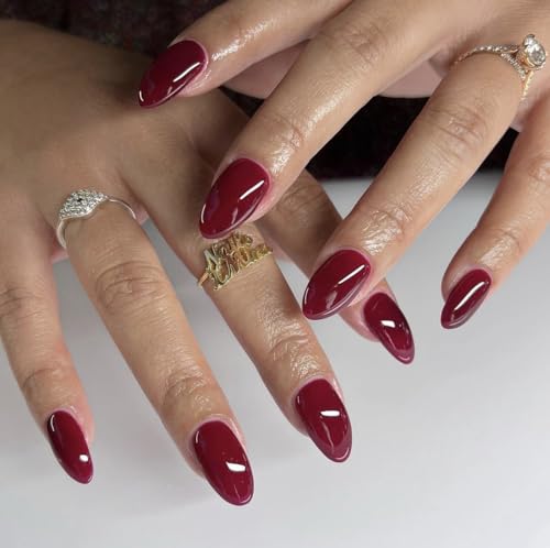 DAISY DND Red Gel Nail Polish Duo - Matching UV/LED Gel & Lacquer Set