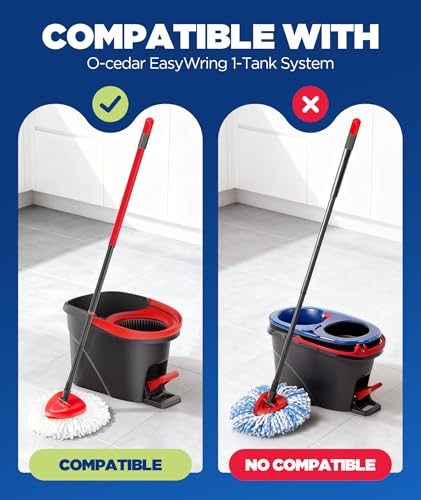 4-in-1 Mop Head Replacement Set for O-Cedar EasyWring System