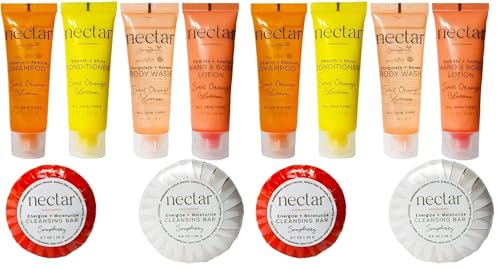 Nectar Mini Travel Toiletries Kit - Sweet Orange Blossom (Pack of 2)