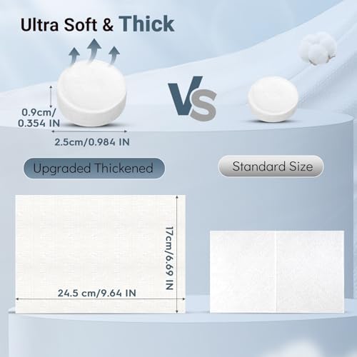 Classycoo Compressed Cotton Towels - 100 PCS Portable Face Cloths
