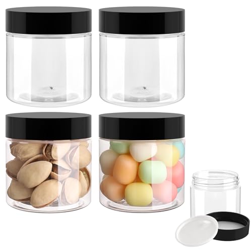 Accmor 2 oz Leakproof Cosmetic Jars with Lids - 4 Pack