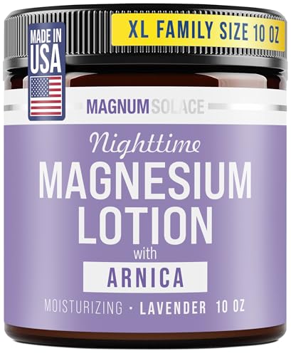 Magnum Solace Nighttime Magnesium Lotion with Arnica - 10 oz
