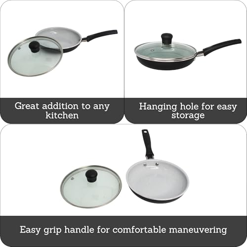 IMUSA 6.3-Inch Ceramic Egg Pan - Lightweight Nonstick Cookware
