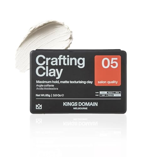 Kings Domain Melbourne Matte Hair Clay for Men - Strong Hold, Natural Finish