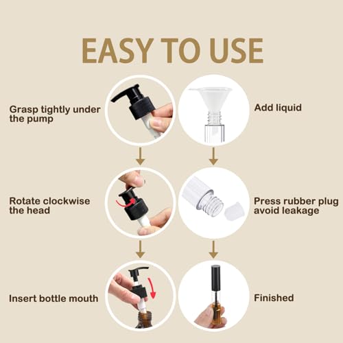 2 Pack Precision Pump Dispenser for Castor Oil & Liquids