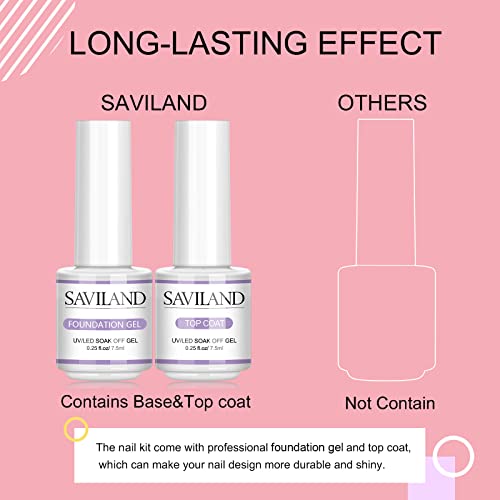SAVILAND Builder Nail Gel Kit - All-in-One Extension & Strengthening Set