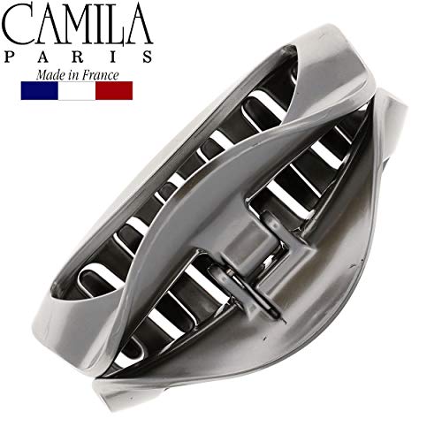 Camila Paris 3.5" Silver Hair Claw Clip for Thick Hair