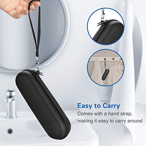 ProCase Black Travel Toothbrush Case for Oral-B & Sonicare - 8.6 x 2.7 x 2.5 inches, Universal Fit