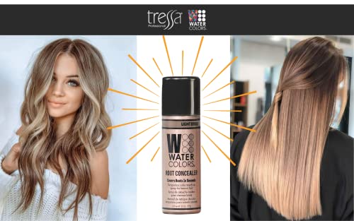 Watercolors Light Brown Root Concealer Hair Color Spray - 2 Fl Oz