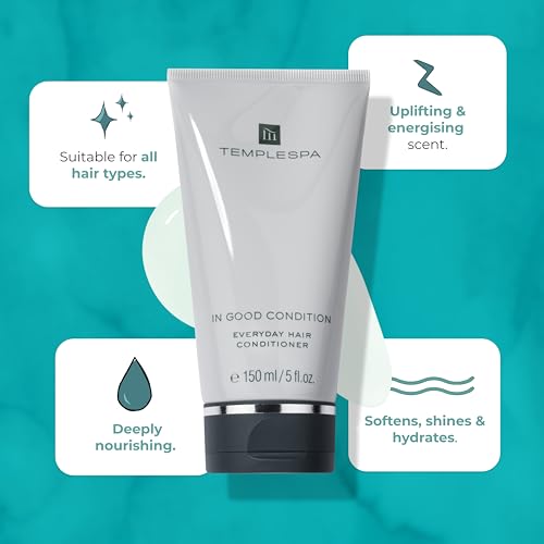 TEMPLESPA IN GOOD CONDITION Luxury Hair Conditioner 5 Fl Oz - Lightweight & Nourishing for Soft, Glossy Hair