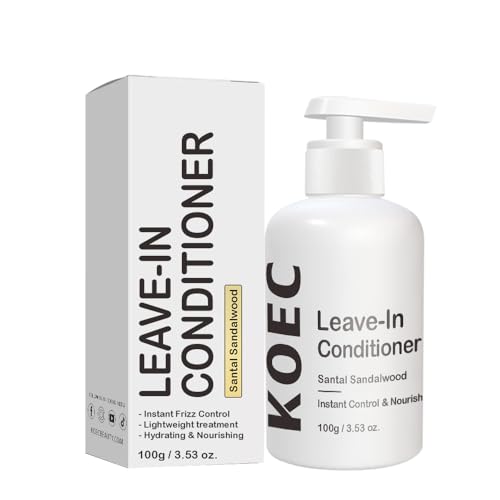 ZAMANIYA Leave-In Hair Conditioner for Frizz Control & Hydration, 3.53 oz