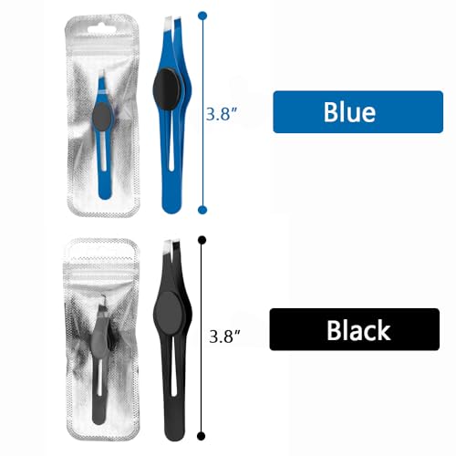 Ergonomic Stainless Steel Slant Tip Tweezers for Arthritis Relief