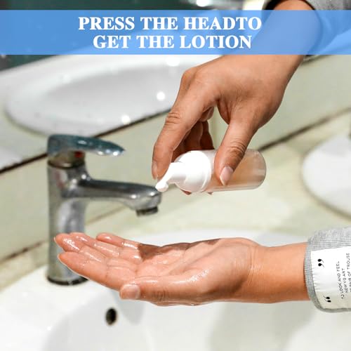 2 Pack Mini Foam Pump Bottles - Refillable Travel Dispenser 50ml