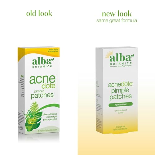 Alba Botanica Acnedote Pimple Patches - 40 Hydrocolloid Spot Treatments