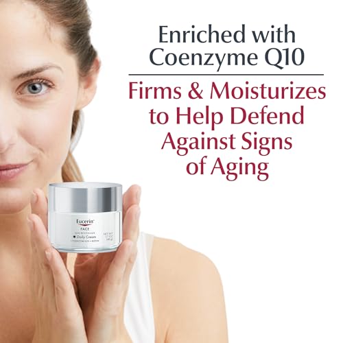 Eucerin Q10 Anti-Wrinkle Face Cream, 1.7 Oz Jar for Sensitive Skin